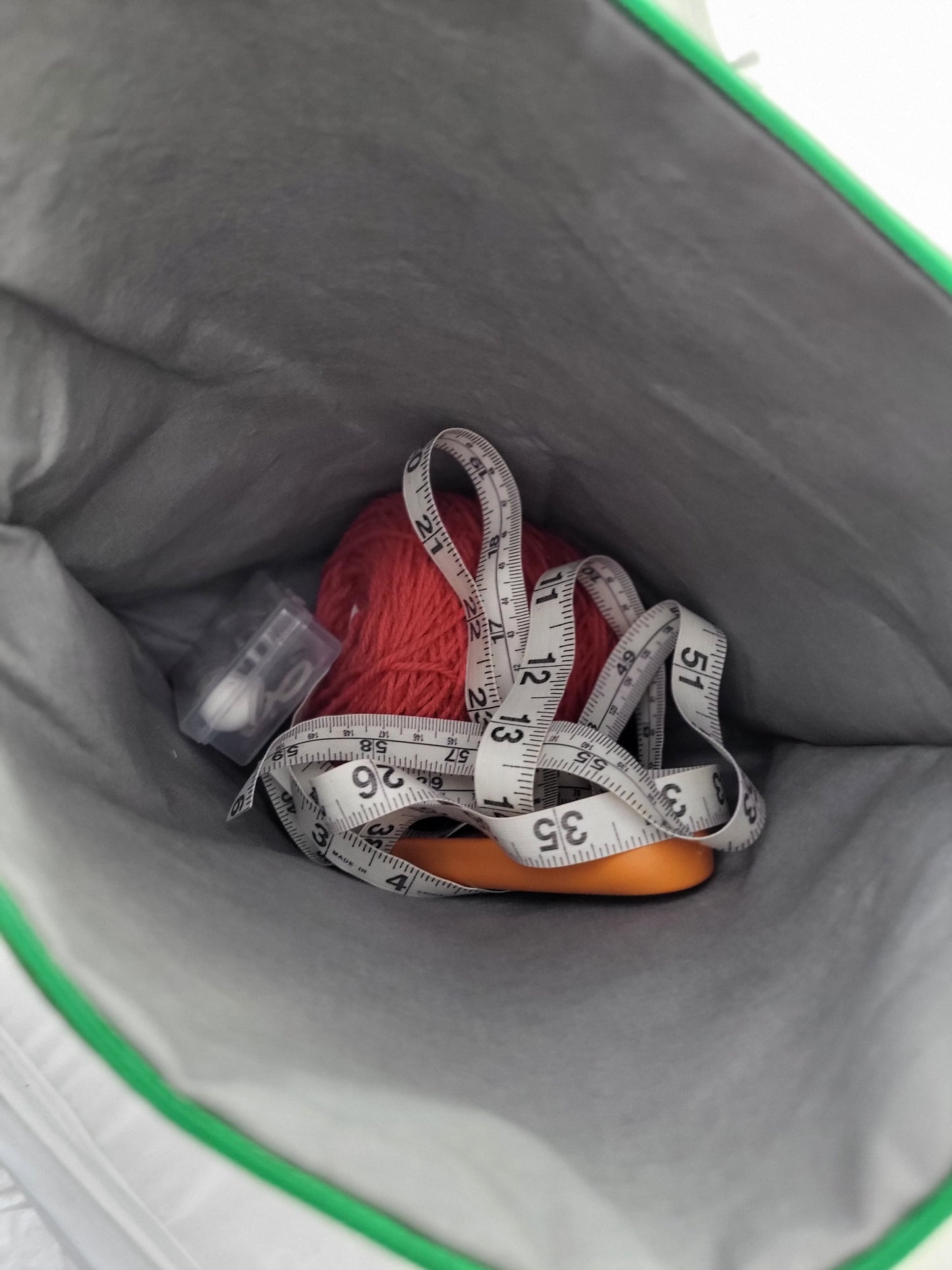 Evergreens project bag, Zippered Project Bag,    project bag,  Storage bag