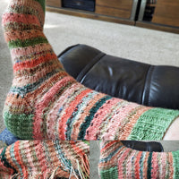 Scrappy Socks, Digital pattern, knitting pattern, sock knitting pattern
